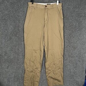 Filson Chino Pants Mens 36 Khaki Flat Front Casual Straight Leg Workwear Seattle